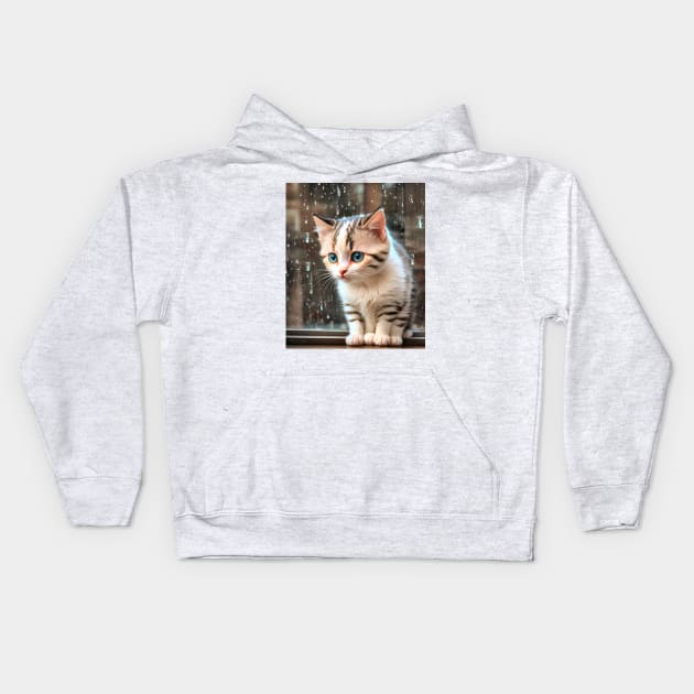 Cute Kittens Beautiful Cats Kids Hoodie by PlanetMonkey